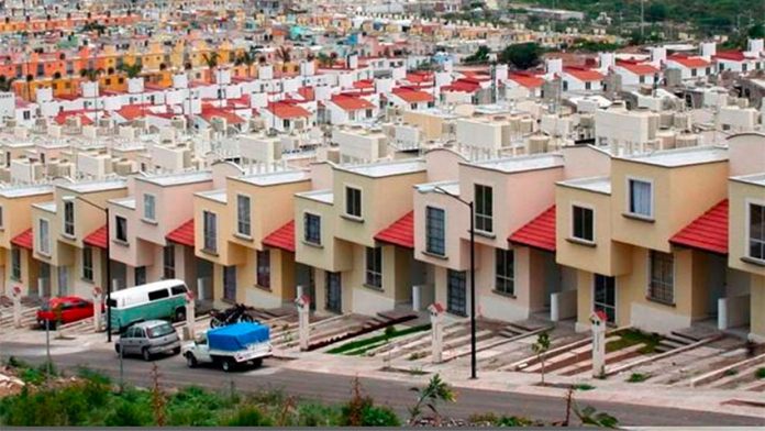 An Infonavit housing development.