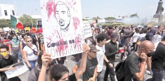 The killing of Giovanni López by police for not wearing a face mask, which sparked protests