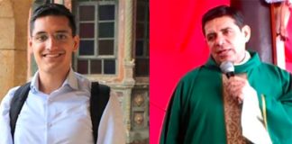 The victim, Avendaños, left, and Bautista.