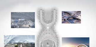 The highly modern designs for the new Mexico City Airport, which was canceled in 2018 after construction had already begun.