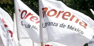 Morena party flags