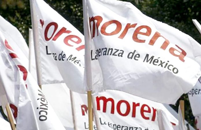 Morena party flags