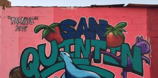 Mural promoting San Quintín by Rogelio Santos
