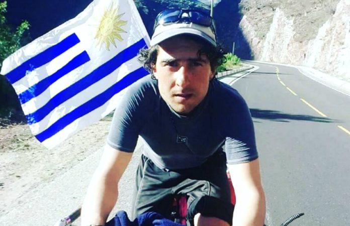 Uruguayan amateur bicyclist Tabaré Alonso