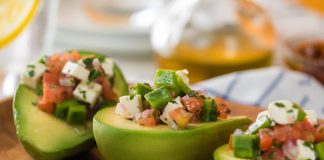 Nopal stuffed avocadoes
