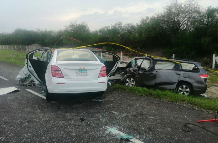 Scene of the accident in San Luis Potosí.