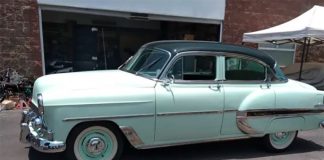 This 1953 Chevrolet Bel Air was one of the vehicles restored.