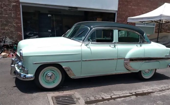 This 1953 Chevrolet Bel Air was one of the vehicles restored.