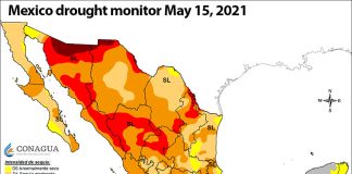 mexico drought map