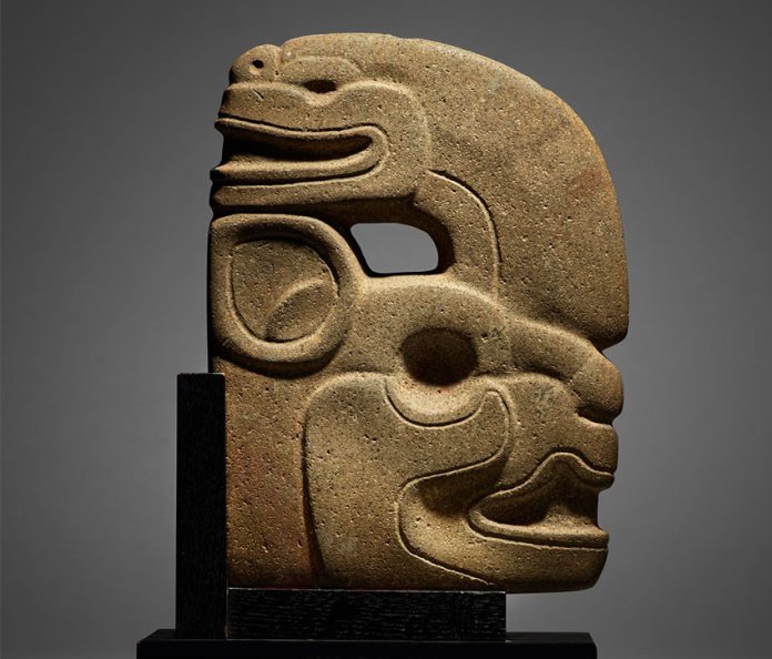Maya stone carving