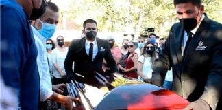 Funeral for murdered Cajeme, Sonora, mayoral candidate Abel Murrieta,