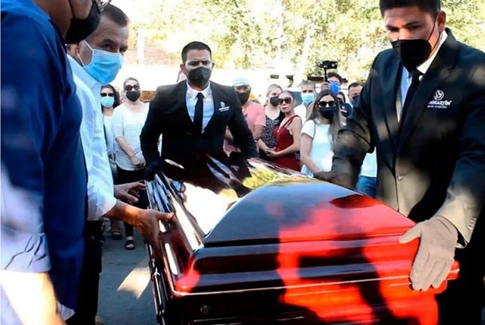 Funeral for murdered Cajeme, Sonora, mayoral candidate Abel Murrieta,