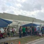 Tridonex workers on strike in 2019 in Matamoros.
