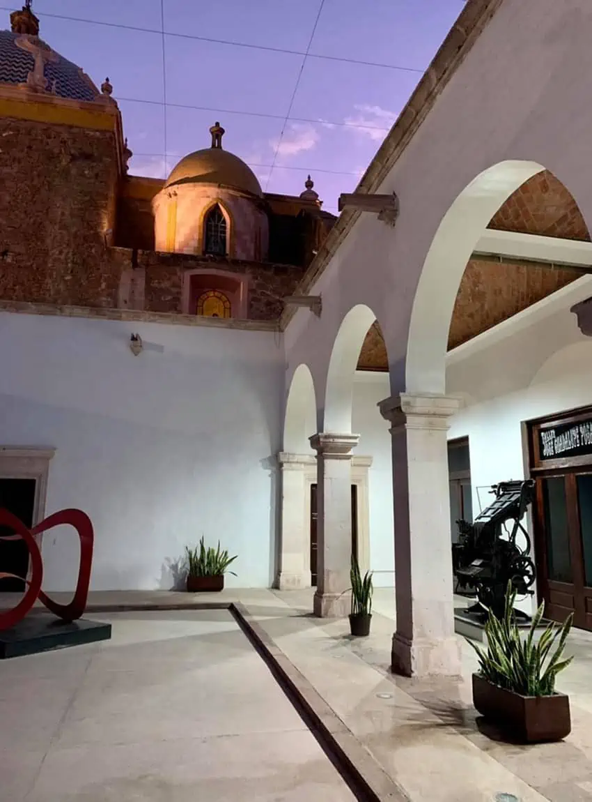 Patio of the Posada Museum in Aguascalientes.