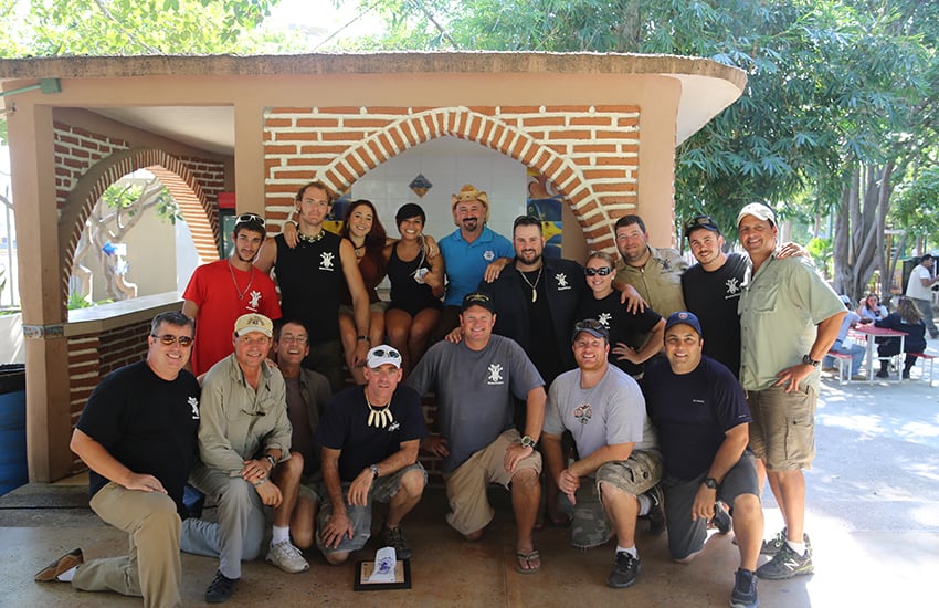 Cast and crew of The Gator Boys episodes in Mazatlán.