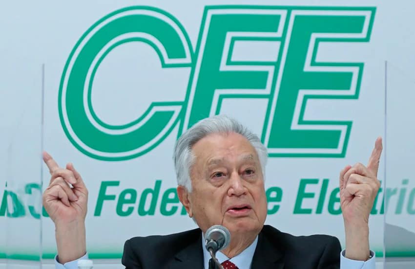 Mexico's Federal Electricity Commission head Manuel Bartlett