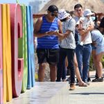 tourists in Cancun in late May
