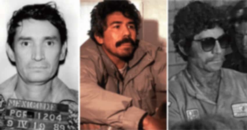 Guadalajara Cartel leaders Felix Gallardo, Rafael Caro Quintero, Ernesto Fonseca.