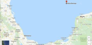 Isla Bermeja on Google Maps