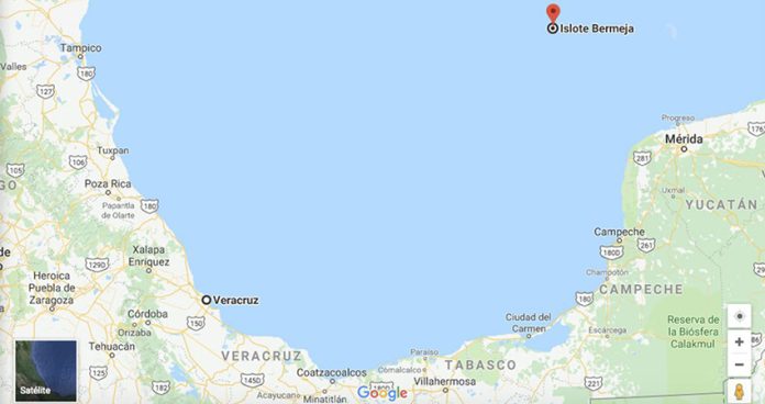 Isla Bermeja on Google Maps