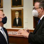 US Secretary of Homeland Security Alejandro Mayorkas, Mexico Foreign Minister Marcelo Ebrard