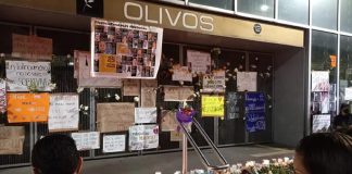 A memorial to the victims of the Line 12 accident on May 3, 2021.