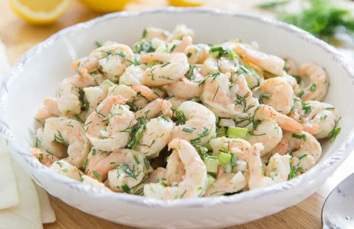 Shrimp and Creamy Dill Salad