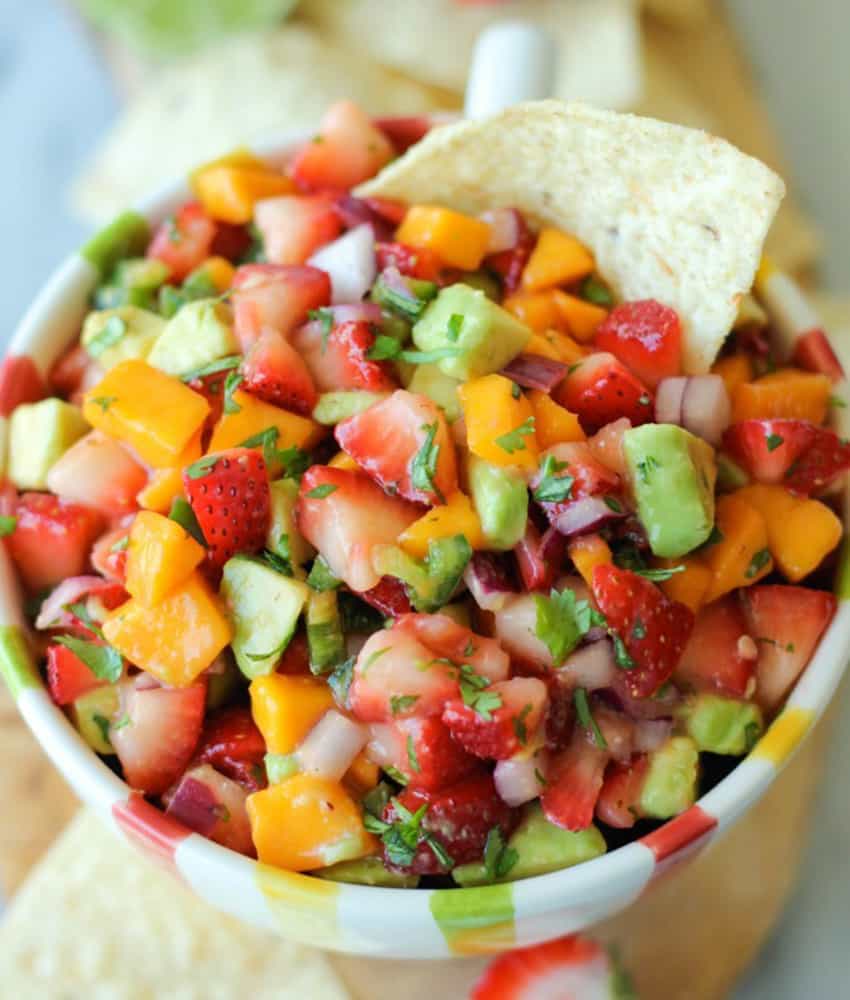 strawberries with pico de gallo