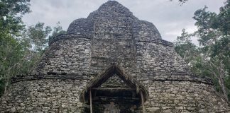 Xaibé pyramid at the Maya ruins of Coba