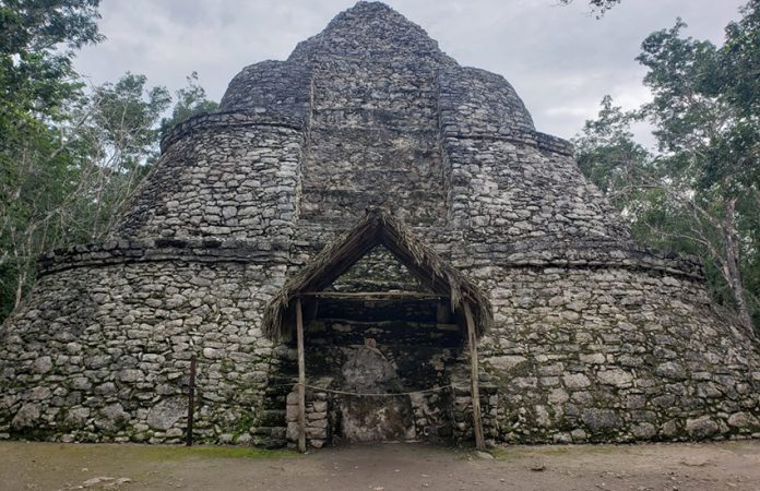 Xaibé pyramid at the Maya ruins of Coba
