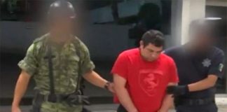 Hernández during his arrest in 2015.