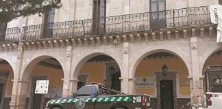 Monte Escobedo, Zacatecas, municipal palace.