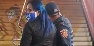 The cop's grope in the Metro.