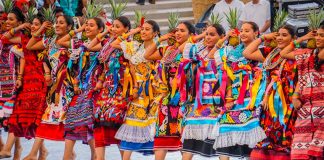 Dancers at Oaxaca's world famous Guelaguetza.