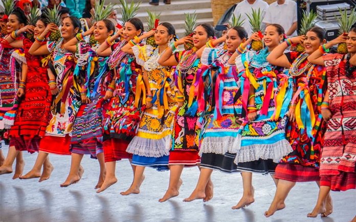 Dancers at Oaxaca's world famous Guelaguetza.