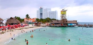 Playa Tortugas, scene of Friday's shooting.