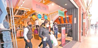 Shopping centers will be allowed to operate at 50% capacity as of Monday.