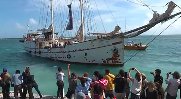 One delegation of Zapatistas is already en route to Spain on a vessel that left Quintana Roo May 2.