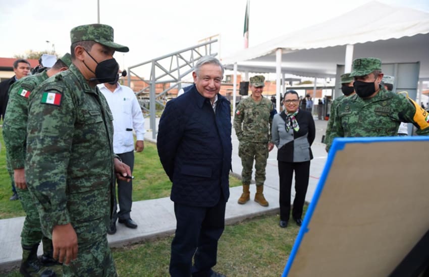 AMLO in Zamora, Michoacan opening National Guard