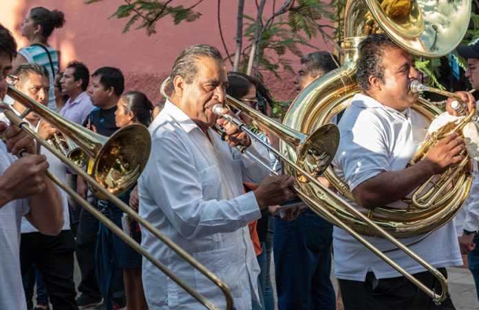 Brass band, Oaxaca, Mexico