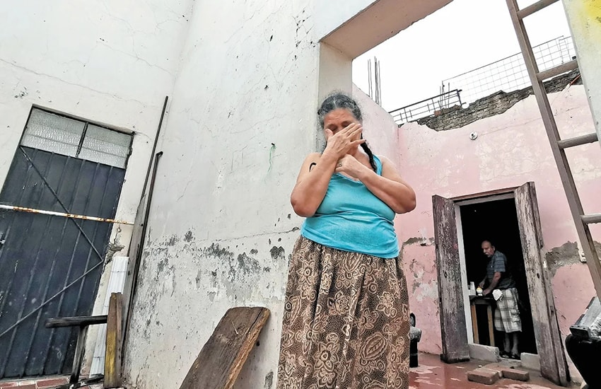 2017 Earthquake victim Oaxaca