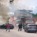 Scene of the ambush in Tuxtla Gutiérrez in which a Sinaloa Cartel plaza chief was killed.