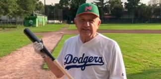 lopez obrador playing baseball