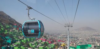 The capital's new cable car system.