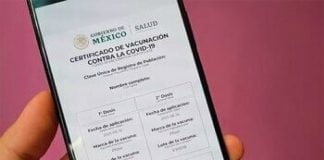 The vaccination certificate