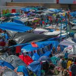 The camp at Chaparral in a photo taken in early May.