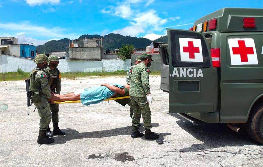 A victim of the violence last week in the Chiapas highlands.