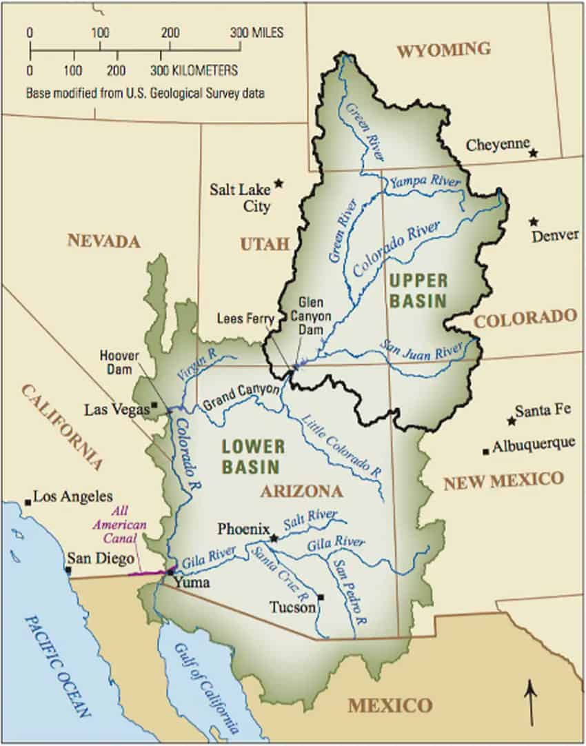 The Colorado River Basin.
