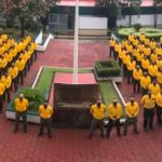 Firefighters on parade