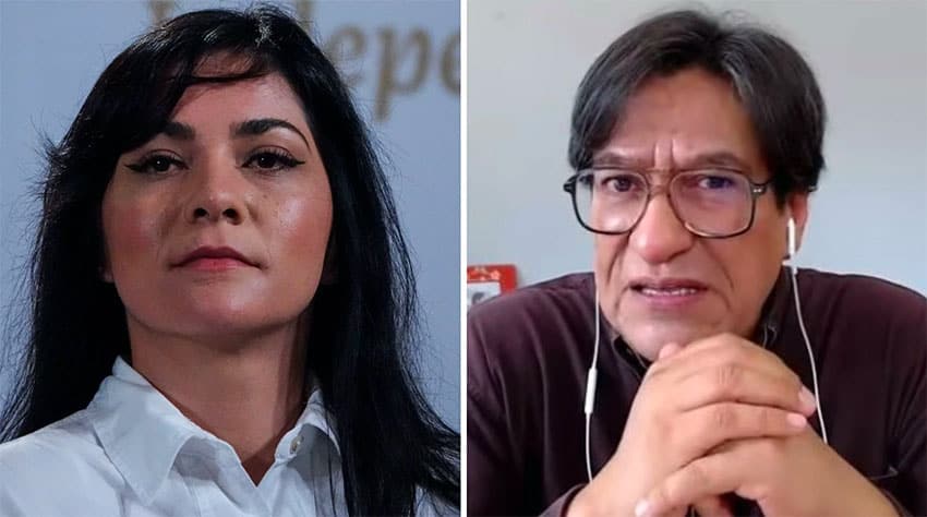 Julio Hernández appeared Wednesday to defend himself against accusations made last week by the government's Ana Elizabeth García